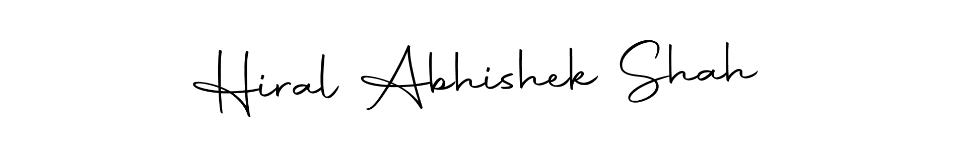 Make a beautiful signature design for name Hiral Abhishek Shah. With this signature (Autography-DOLnW) style, you can create a handwritten signature for free. Hiral Abhishek Shah signature style 10 images and pictures png