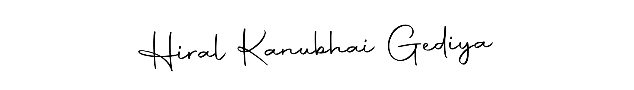 Make a beautiful signature design for name Hiral Kanubhai Gediya. With this signature (Autography-DOLnW) style, you can create a handwritten signature for free. Hiral Kanubhai Gediya signature style 10 images and pictures png