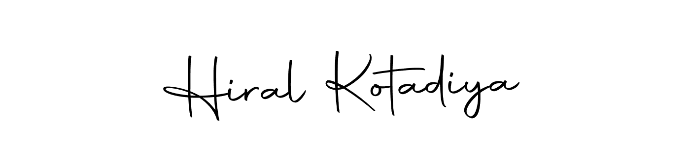 Make a beautiful signature design for name Hiral Kotadiya. With this signature (Autography-DOLnW) style, you can create a handwritten signature for free. Hiral Kotadiya signature style 10 images and pictures png