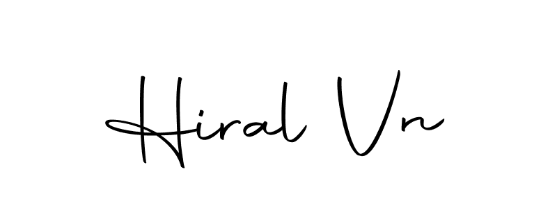 Design your own signature with our free online signature maker. With this signature software, you can create a handwritten (Autography-DOLnW) signature for name Hiral Vn. Hiral Vn signature style 10 images and pictures png