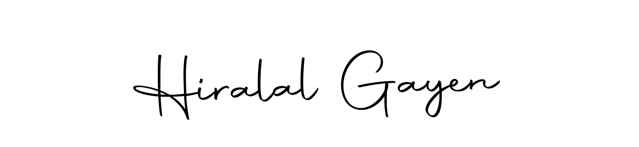 Create a beautiful signature design for name Hiralal Gayen. With this signature (Autography-DOLnW) fonts, you can make a handwritten signature for free. Hiralal Gayen signature style 10 images and pictures png