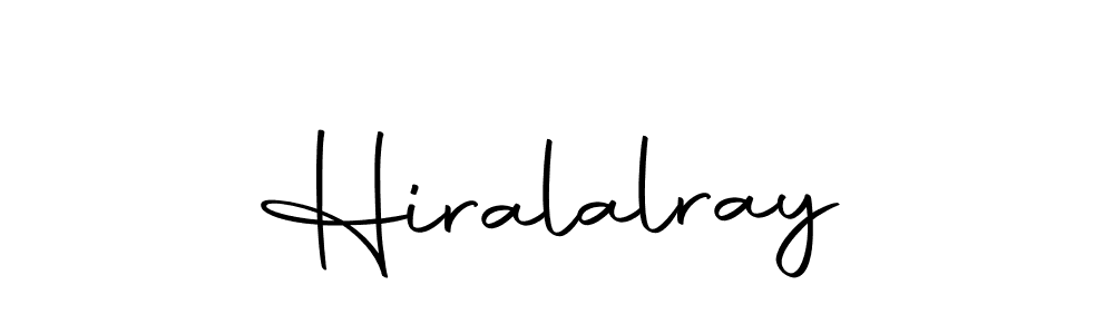 Design your own signature with our free online signature maker. With this signature software, you can create a handwritten (Autography-DOLnW) signature for name Hiralalray. Hiralalray signature style 10 images and pictures png