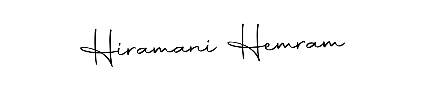 if you are searching for the best signature style for your name Hiramani Hemram. so please give up your signature search. here we have designed multiple signature styles  using Autography-DOLnW. Hiramani Hemram signature style 10 images and pictures png