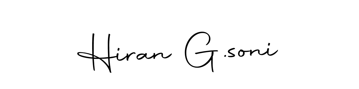 Make a short Hiran G.soni signature style. Manage your documents anywhere anytime using Autography-DOLnW. Create and add eSignatures, submit forms, share and send files easily. Hiran G.soni signature style 10 images and pictures png