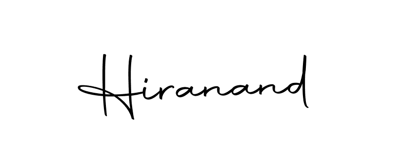 How to make Hiranand name signature. Use Autography-DOLnW style for creating short signs online. This is the latest handwritten sign. Hiranand signature style 10 images and pictures png