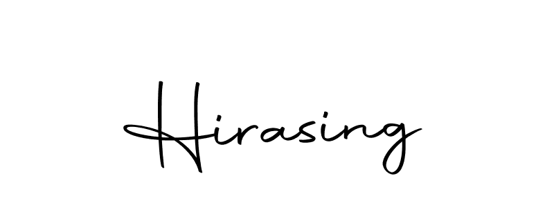 Design your own signature with our free online signature maker. With this signature software, you can create a handwritten (Autography-DOLnW) signature for name Hirasing. Hirasing signature style 10 images and pictures png