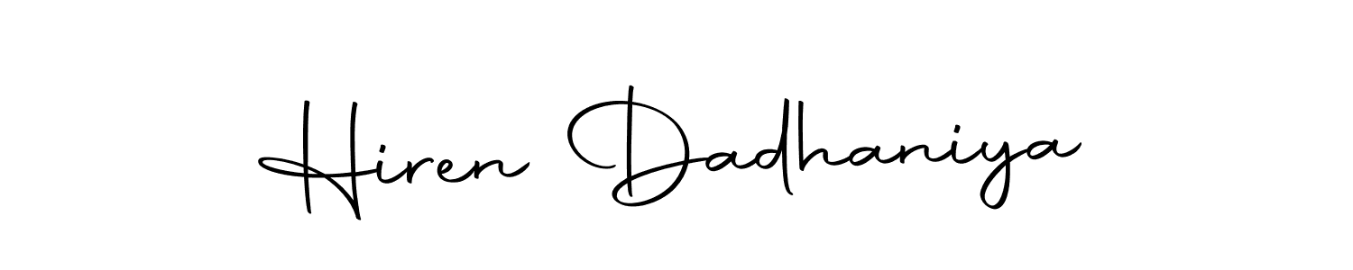 Also You can easily find your signature by using the search form. We will create Hiren Dadhaniya name handwritten signature images for you free of cost using Autography-DOLnW sign style. Hiren Dadhaniya signature style 10 images and pictures png