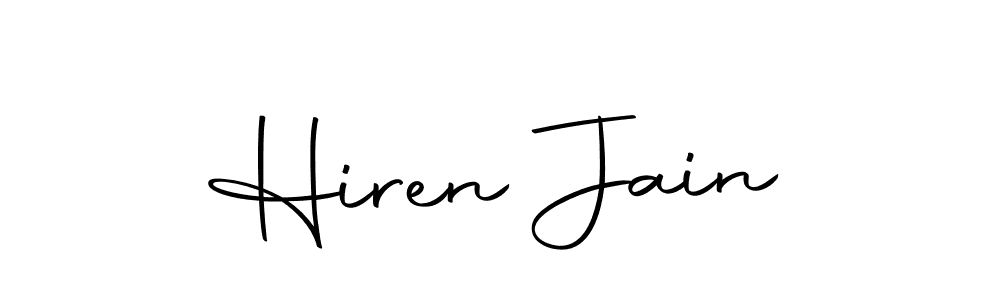 Make a beautiful signature design for name Hiren Jain. With this signature (Autography-DOLnW) style, you can create a handwritten signature for free. Hiren Jain signature style 10 images and pictures png