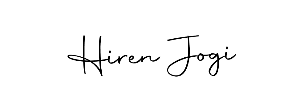 Design your own signature with our free online signature maker. With this signature software, you can create a handwritten (Autography-DOLnW) signature for name Hiren Jogi. Hiren Jogi signature style 10 images and pictures png