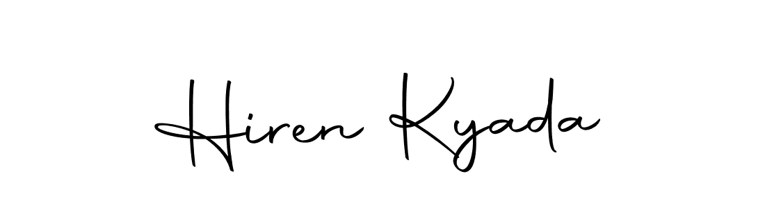 You should practise on your own different ways (Autography-DOLnW) to write your name (Hiren Kyada) in signature. don't let someone else do it for you. Hiren Kyada signature style 10 images and pictures png