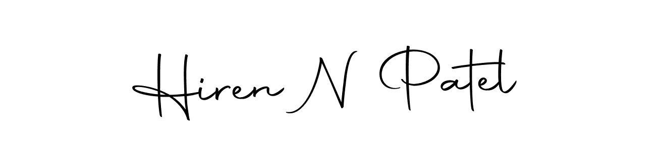 Create a beautiful signature design for name Hiren N Patel. With this signature (Autography-DOLnW) fonts, you can make a handwritten signature for free. Hiren N Patel signature style 10 images and pictures png