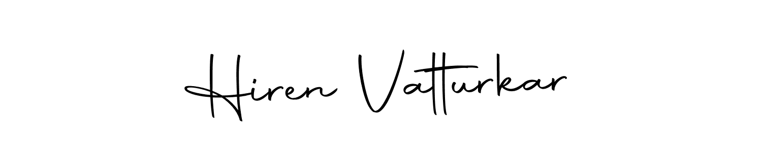 Create a beautiful signature design for name Hiren Vatturkar. With this signature (Autography-DOLnW) fonts, you can make a handwritten signature for free. Hiren Vatturkar signature style 10 images and pictures png