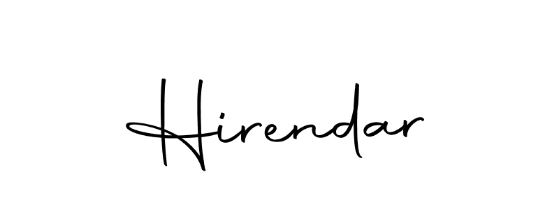 You can use this online signature creator to create a handwritten signature for the name Hirendar. This is the best online autograph maker. Hirendar signature style 10 images and pictures png