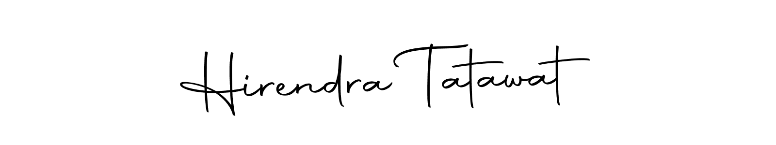 Design your own signature with our free online signature maker. With this signature software, you can create a handwritten (Autography-DOLnW) signature for name Hirendra Tatawat. Hirendra Tatawat signature style 10 images and pictures png