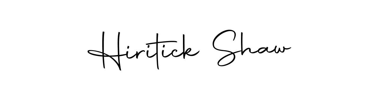 Design your own signature with our free online signature maker. With this signature software, you can create a handwritten (Autography-DOLnW) signature for name Hiritick Shaw. Hiritick Shaw signature style 10 images and pictures png