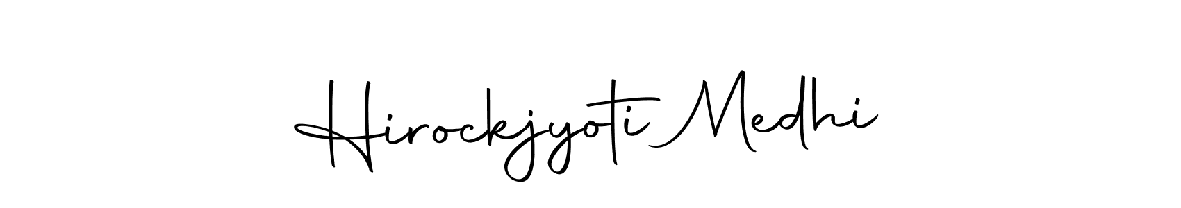 Make a beautiful signature design for name Hirockjyoti Medhi. Use this online signature maker to create a handwritten signature for free. Hirockjyoti Medhi signature style 10 images and pictures png