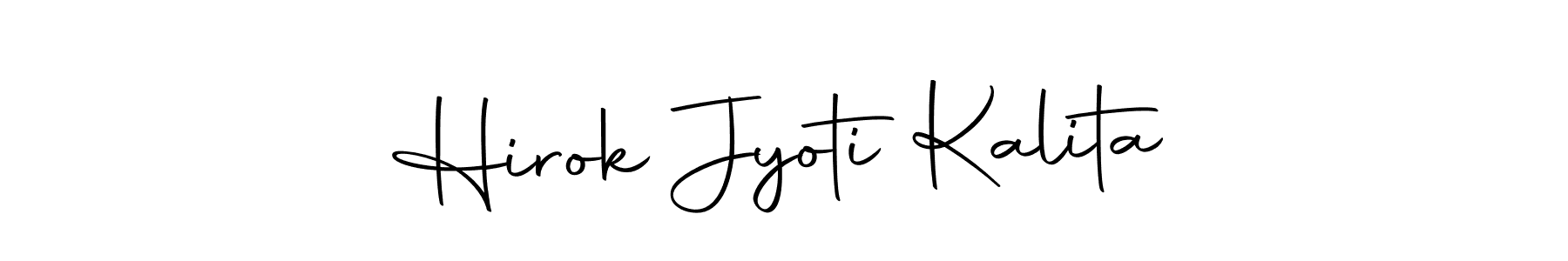 How to make Hirok Jyoti Kalita name signature. Use Autography-DOLnW style for creating short signs online. This is the latest handwritten sign. Hirok Jyoti Kalita signature style 10 images and pictures png