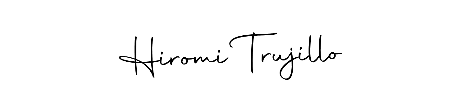 Hiromi Trujillo stylish signature style. Best Handwritten Sign (Autography-DOLnW) for my name. Handwritten Signature Collection Ideas for my name Hiromi Trujillo. Hiromi Trujillo signature style 10 images and pictures png