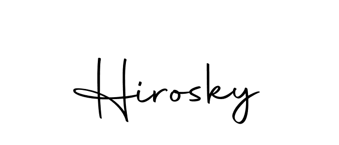 Create a beautiful signature design for name Hirosky. With this signature (Autography-DOLnW) fonts, you can make a handwritten signature for free. Hirosky signature style 10 images and pictures png