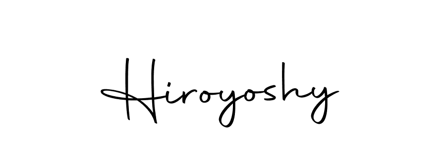 Make a beautiful signature design for name Hiroyoshy. With this signature (Autography-DOLnW) style, you can create a handwritten signature for free. Hiroyoshy signature style 10 images and pictures png