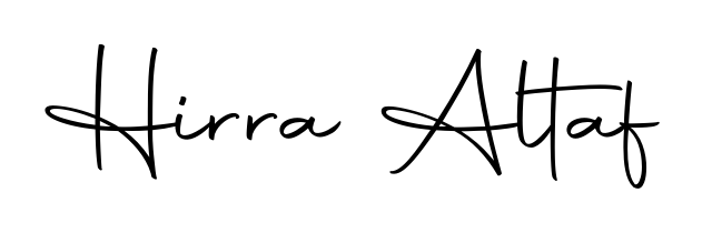 Similarly Autography-DOLnW is the best handwritten signature design. Signature creator online. You can use it as an online autograph creator for name Hirra Altaf. Hirra Altaf signature style 10 images and pictures png