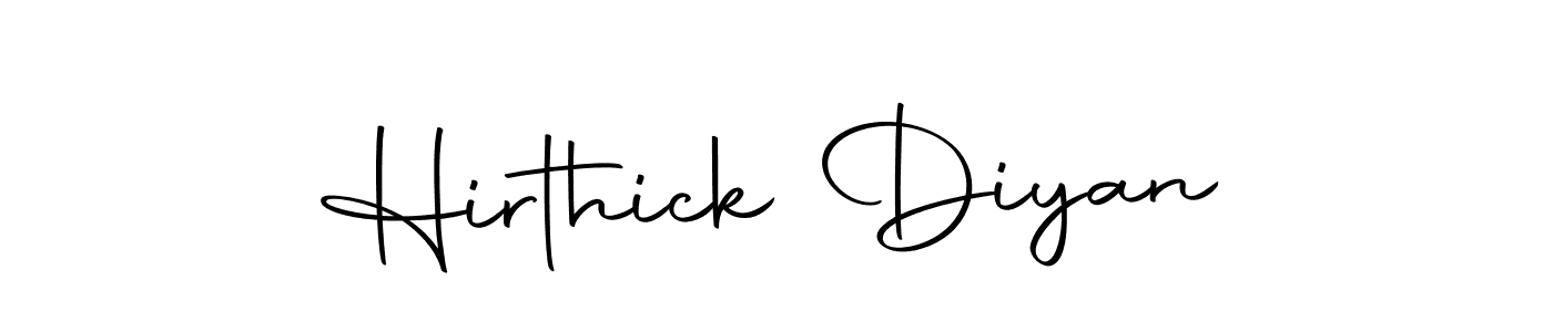 The best way (Autography-DOLnW) to make a short signature is to pick only two or three words in your name. The name Hirthick Diyan include a total of six letters. For converting this name. Hirthick Diyan signature style 10 images and pictures png