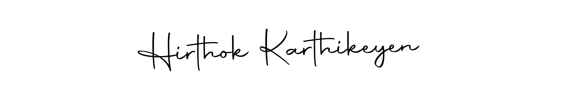 You should practise on your own different ways (Autography-DOLnW) to write your name (Hirthok Karthikeyen) in signature. don't let someone else do it for you. Hirthok Karthikeyen signature style 10 images and pictures png