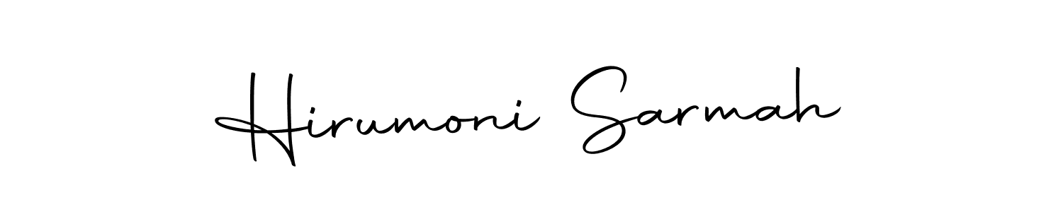 Also we have Hirumoni Sarmah name is the best signature style. Create professional handwritten signature collection using Autography-DOLnW autograph style. Hirumoni Sarmah signature style 10 images and pictures png