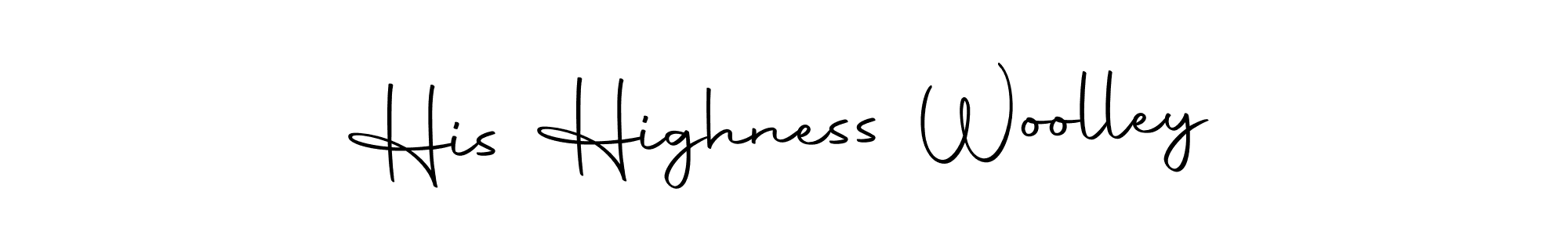 You can use this online signature creator to create a handwritten signature for the name His Highness Woolley. This is the best online autograph maker. His Highness Woolley signature style 10 images and pictures png