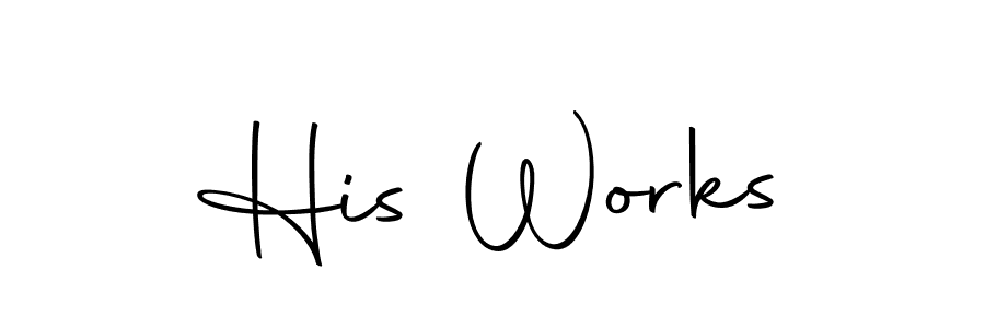 Also we have His Works name is the best signature style. Create professional handwritten signature collection using Autography-DOLnW autograph style. His Works signature style 10 images and pictures png