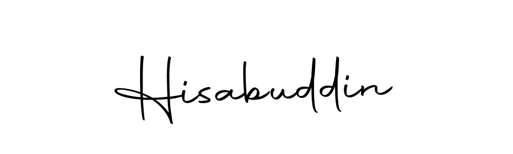 How to make Hisabuddin signature? Autography-DOLnW is a professional autograph style. Create handwritten signature for Hisabuddin name. Hisabuddin signature style 10 images and pictures png