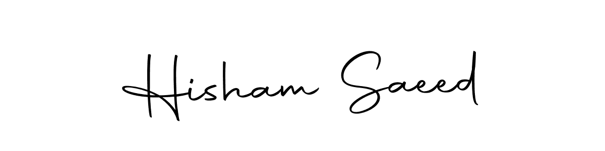 Make a short Hisham Saeed signature style. Manage your documents anywhere anytime using Autography-DOLnW. Create and add eSignatures, submit forms, share and send files easily. Hisham Saeed signature style 10 images and pictures png