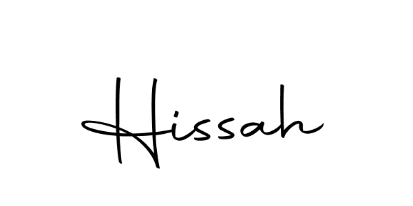 Make a beautiful signature design for name Hissah. With this signature (Autography-DOLnW) style, you can create a handwritten signature for free. Hissah signature style 10 images and pictures png