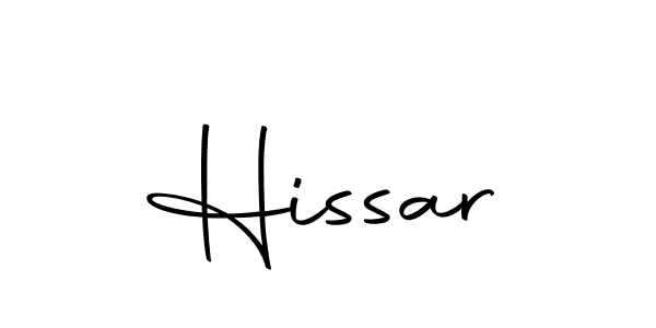 Design your own signature with our free online signature maker. With this signature software, you can create a handwritten (Autography-DOLnW) signature for name Hissar. Hissar signature style 10 images and pictures png