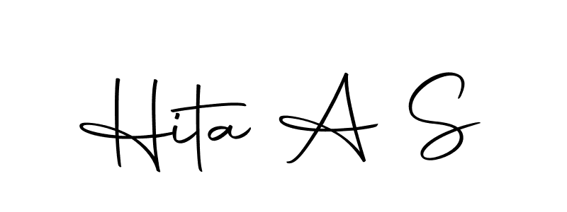 Make a beautiful signature design for name Hita A S. Use this online signature maker to create a handwritten signature for free. Hita A S signature style 10 images and pictures png