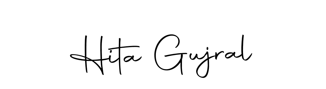 You should practise on your own different ways (Autography-DOLnW) to write your name (Hita Gujral) in signature. don't let someone else do it for you. Hita Gujral signature style 10 images and pictures png