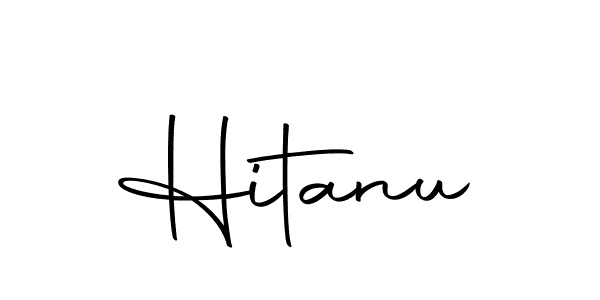 You should practise on your own different ways (Autography-DOLnW) to write your name (Hitanu) in signature. don't let someone else do it for you. Hitanu signature style 10 images and pictures png