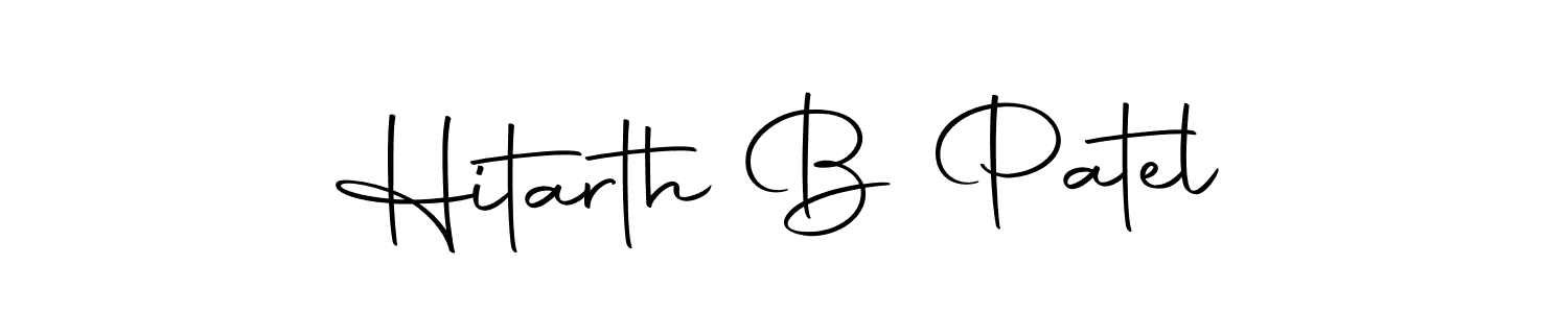 How to make Hitarth B Patel signature? Autography-DOLnW is a professional autograph style. Create handwritten signature for Hitarth B Patel name. Hitarth B Patel signature style 10 images and pictures png