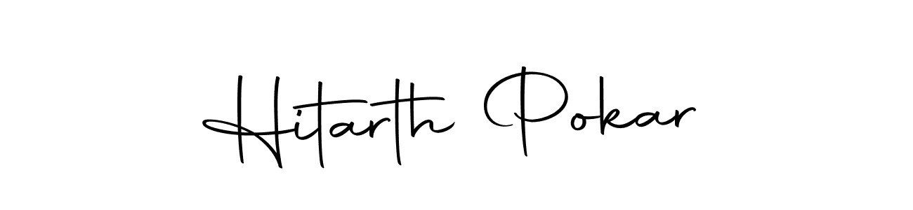 Make a short Hitarth Pokar signature style. Manage your documents anywhere anytime using Autography-DOLnW. Create and add eSignatures, submit forms, share and send files easily. Hitarth Pokar signature style 10 images and pictures png