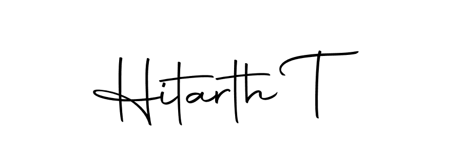 How to make Hitarth T signature? Autography-DOLnW is a professional autograph style. Create handwritten signature for Hitarth T name. Hitarth T signature style 10 images and pictures png