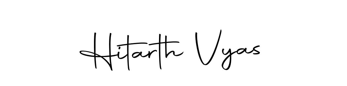How to make Hitarth Vyas signature? Autography-DOLnW is a professional autograph style. Create handwritten signature for Hitarth Vyas name. Hitarth Vyas signature style 10 images and pictures png