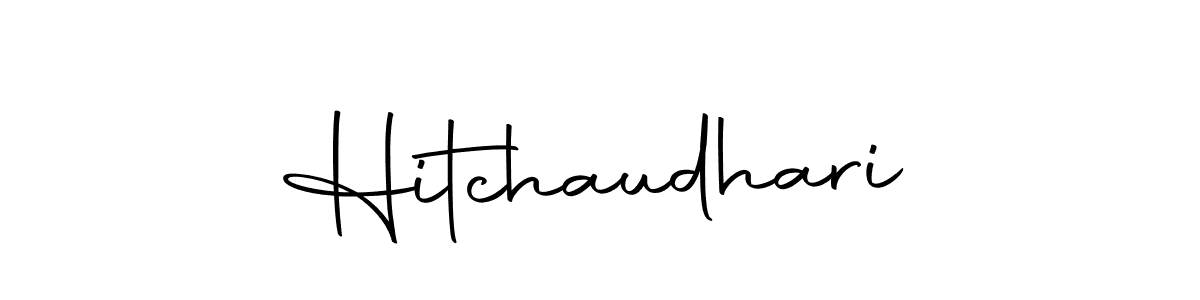 if you are searching for the best signature style for your name Hitchaudhari. so please give up your signature search. here we have designed multiple signature styles  using Autography-DOLnW. Hitchaudhari signature style 10 images and pictures png