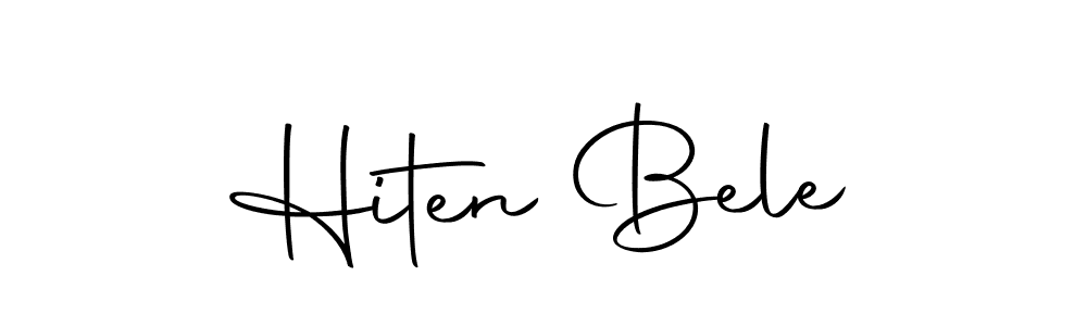 How to make Hiten Bele name signature. Use Autography-DOLnW style for creating short signs online. This is the latest handwritten sign. Hiten Bele signature style 10 images and pictures png