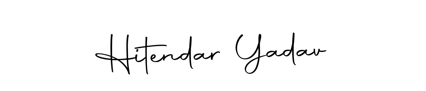 Design your own signature with our free online signature maker. With this signature software, you can create a handwritten (Autography-DOLnW) signature for name Hitendar Yadav. Hitendar Yadav signature style 10 images and pictures png