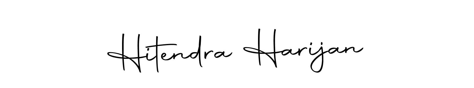 Design your own signature with our free online signature maker. With this signature software, you can create a handwritten (Autography-DOLnW) signature for name Hitendra Harijan. Hitendra Harijan signature style 10 images and pictures png