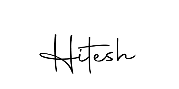Design your own signature with our free online signature maker. With this signature software, you can create a handwritten (Autography-DOLnW) signature for name Hitesh. Hitesh signature style 10 images and pictures png