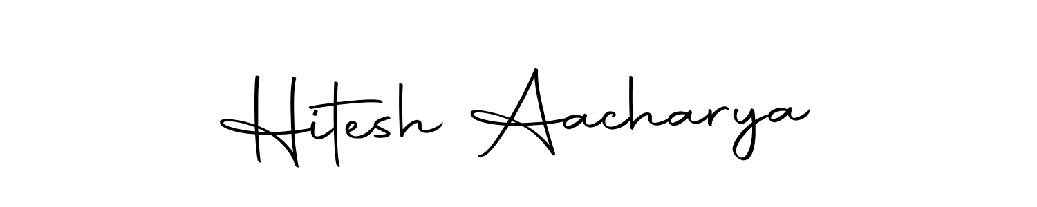 Make a short Hitesh Aacharya signature style. Manage your documents anywhere anytime using Autography-DOLnW. Create and add eSignatures, submit forms, share and send files easily. Hitesh Aacharya signature style 10 images and pictures png