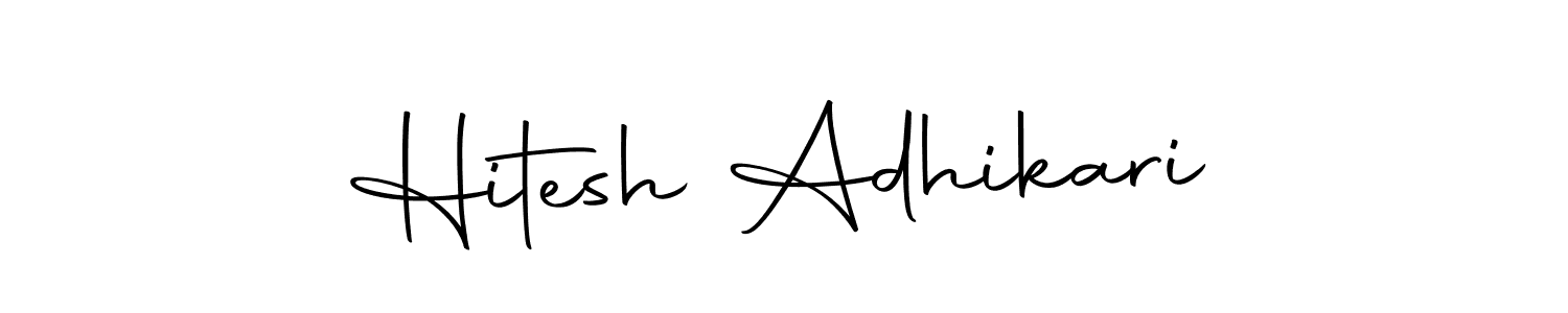 Hitesh Adhikari stylish signature style. Best Handwritten Sign (Autography-DOLnW) for my name. Handwritten Signature Collection Ideas for my name Hitesh Adhikari. Hitesh Adhikari signature style 10 images and pictures png