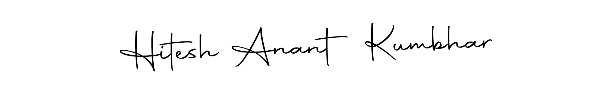 Make a short Hitesh Anant Kumbhar signature style. Manage your documents anywhere anytime using Autography-DOLnW. Create and add eSignatures, submit forms, share and send files easily. Hitesh Anant Kumbhar signature style 10 images and pictures png