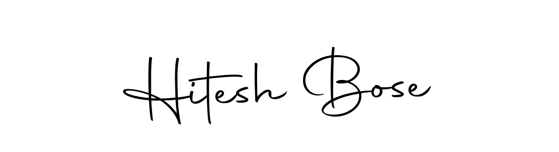 Design your own signature with our free online signature maker. With this signature software, you can create a handwritten (Autography-DOLnW) signature for name Hitesh Bose. Hitesh Bose signature style 10 images and pictures png